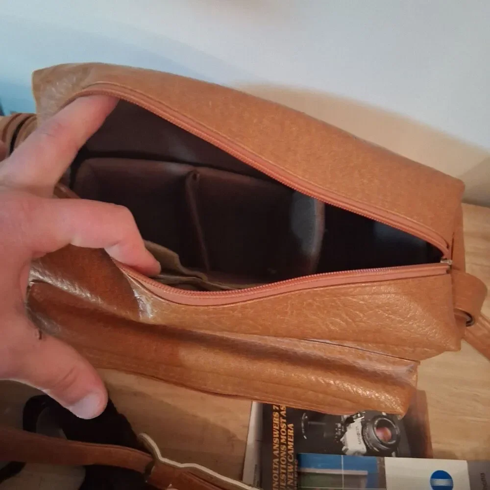 Vintage Camera Bag Case Dividers Zip Pockets And Lot Of Lens,Films,Flashers